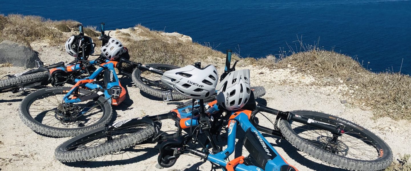 Santorini Island on an E-bike