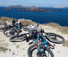 Santorini Island on an E-bike